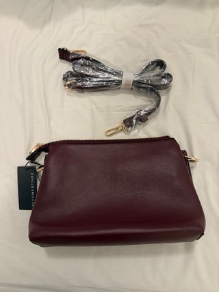 Bolso Paco Martinez Piel Granate PMZ