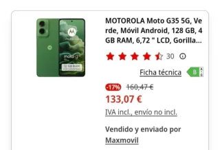 Motorola Moto G 35 5G nuevo precintado