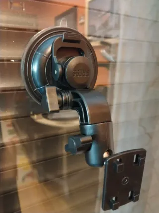 Soporte Ventosa Tablet/Móvil Negro