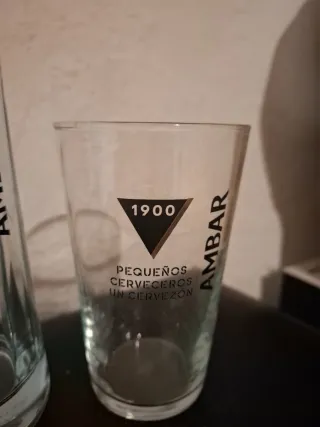 Jarras y vasos AMBAR cristal.