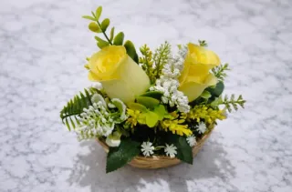 Mini decoración floral 8€