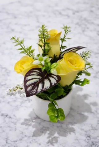 Mini decoración floral 8€