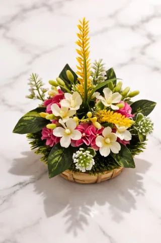 Mini decoración floral 8€