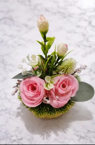 Mini decoración floral 8€