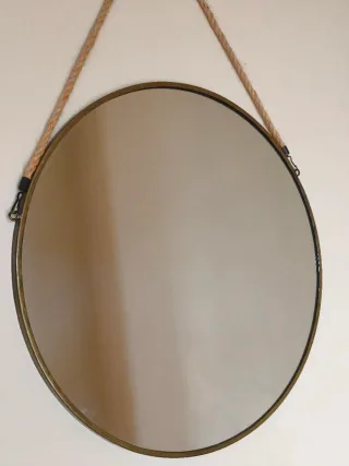 Espejo redondo con cuerda