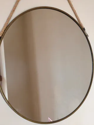 Espejo redondo con cuerda