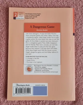 Libro "A Dangerous Game" Burlington 2º ESO