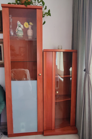 Vitrinas de madera y cristal