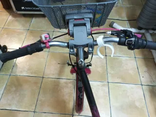 Bici niña rosa y negra