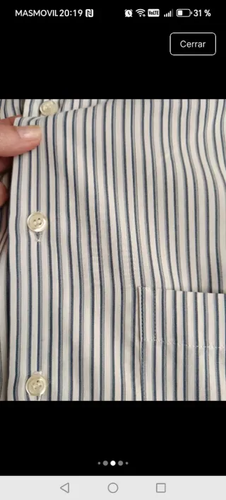 Camisa Veneto Rayas Azul y Blanco