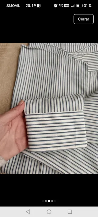 Camisa Veneto Rayas Azul y Blanco