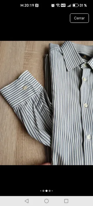 Camisa Veneto Rayas Azul y Blanco