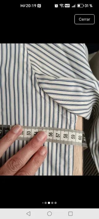 Camisa Veneto Rayas Azul y Blanco