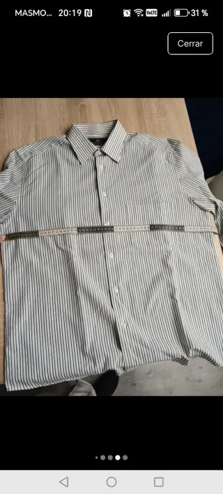 Camisa Veneto Rayas Azul y Blanco