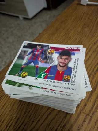 Cromos fútbol Neymar 2015-2016