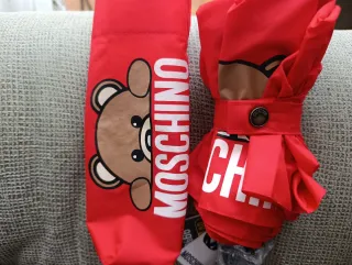 Paraguas Moschino Oso Rojo