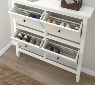 Zapatero Blanco Madera