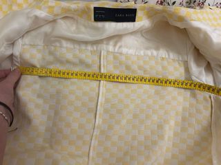 Conjunto Top y Chaqueta Zara Cuadros Amarillos