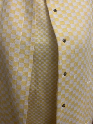 Conjunto Top y Chaqueta Zara Cuadros Amarillos