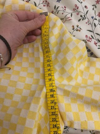 Conjunto Top y Chaqueta Zara Cuadros Amarillos