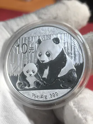 Moneda Plata Panda 1 Onza 2012