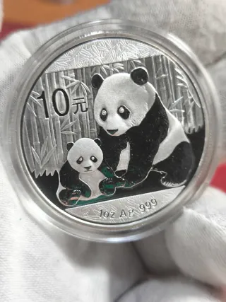 Moneda Plata Panda 1 Onza 2012