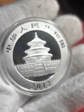 Moneda Plata Panda 1 Onza 2012