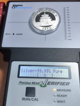 Moneda Plata Panda 1 Onza 2012