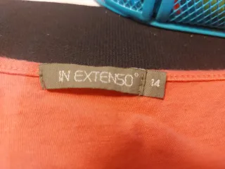 Camisa fucsia IN EXTENSO botones talla 14