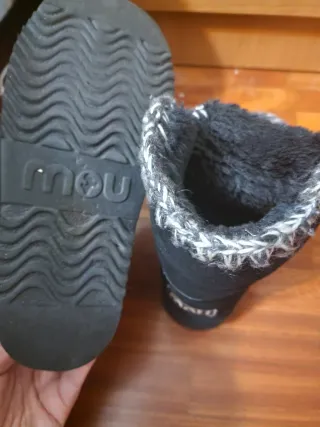 Botas Mou Talla 39 Negro/Gris