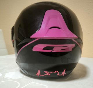 Casco Scorpion Modular Negro y Rosa