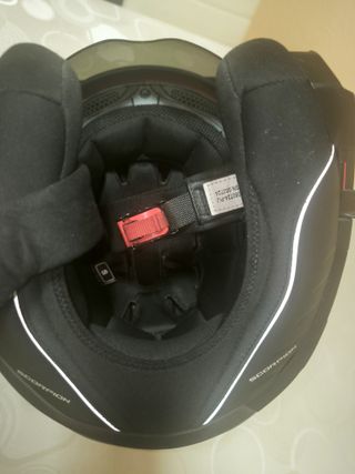 Casco Scorpion Modular Negro y Rosa