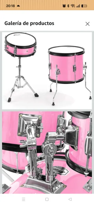 Batería Infantil Rosa