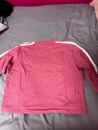 Camiseta Kaotiko Manga Larga Rosa