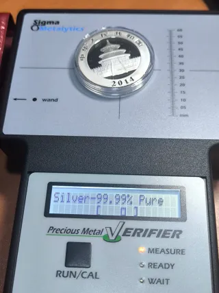 Moneda 1 Onza Plata PANDA 2014