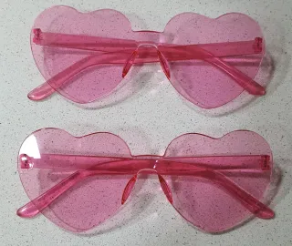Gafas de corazón rosa,Barbie