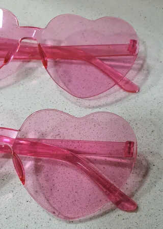 Gafas de corazón rosa,Barbie