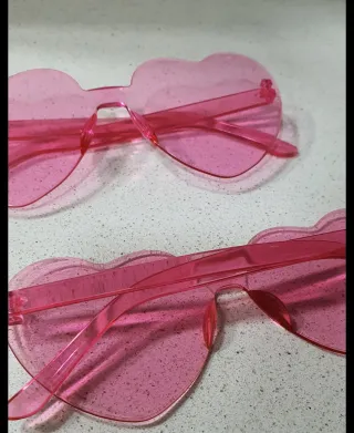 Gafas de corazón rosa,Barbie
