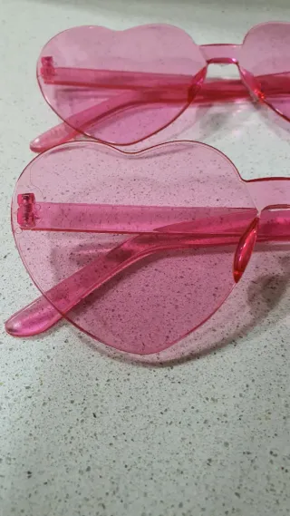 Gafas de corazón rosa,Barbie