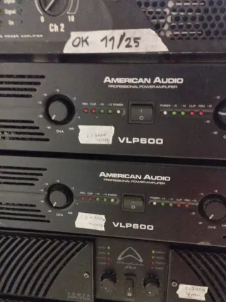 Etapa de Potencia American Audio y Audiophony