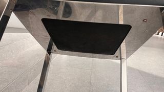 4 taburetes acero inoxidable asiento negro