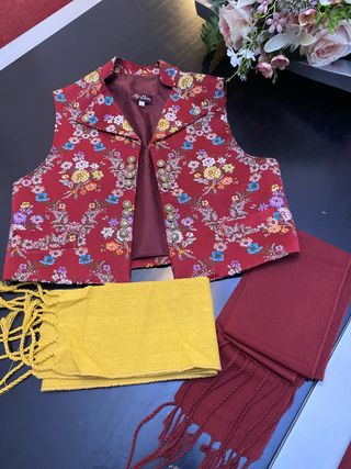 Chaleco fallero y fajas