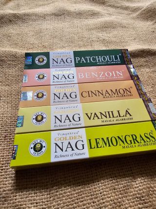 5 scatole di incenso Golden Nag