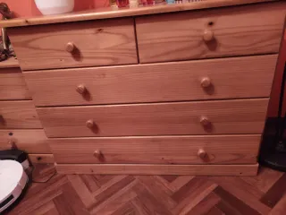 Dormitorio completo Literas de pino