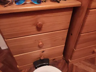 Dormitorio completo Literas de pino