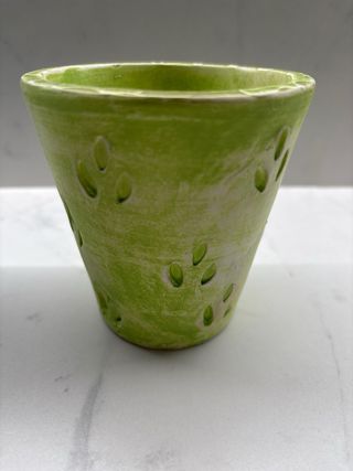 Conjunto 2 Maceteros Cerámica Decorativos