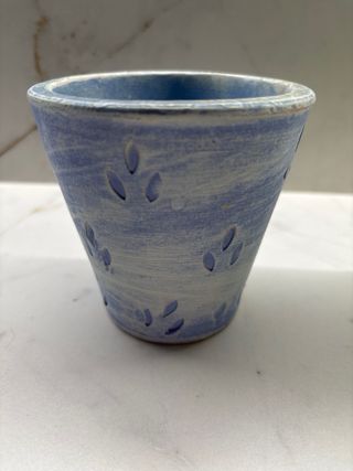 Conjunto 2 Maceteros Cerámica Decorativos