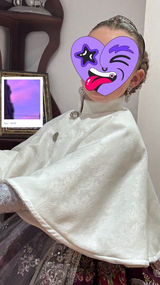 Capa Fallera Niña Blanca