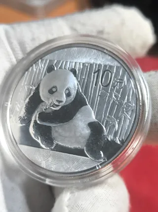 Moneda 1 Onza Plata PANDA 2015
