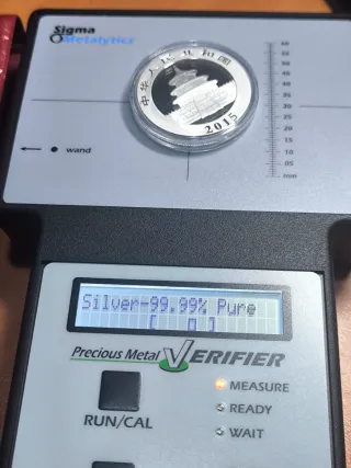 Moneda 1 Onza Plata PANDA 2015